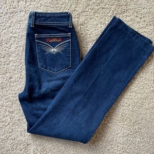 Jordache High Waisted Indigo Denim Blue Jeans -  Waist 31 Length L
